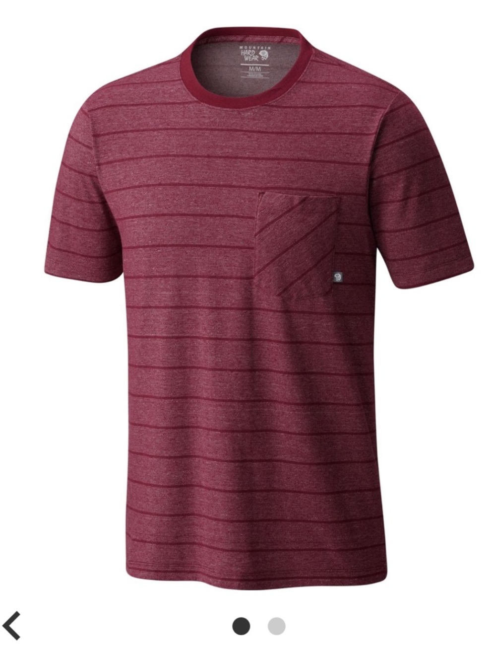 Mountain Hardware ADL T-Shirt - Men's Men's T‑Shirt in Burgundy size medium - Picture 5 of 5